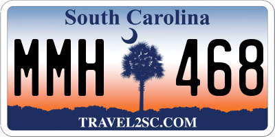 SC license plate MMH468