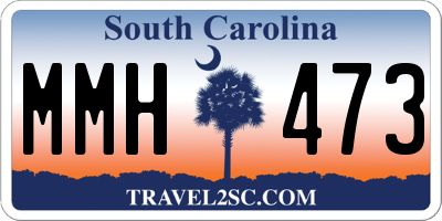 SC license plate MMH473