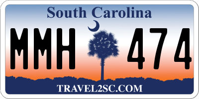 SC license plate MMH474
