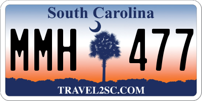 SC license plate MMH477
