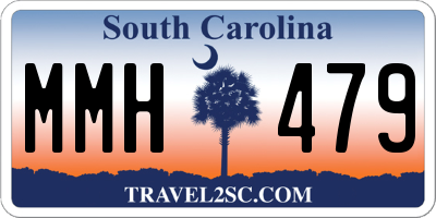 SC license plate MMH479