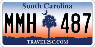 SC license plate MMH487