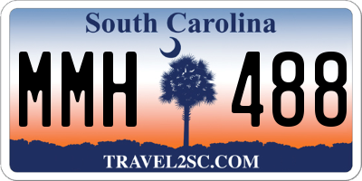SC license plate MMH488