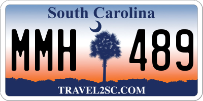 SC license plate MMH489