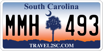 SC license plate MMH493