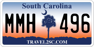 SC license plate MMH496