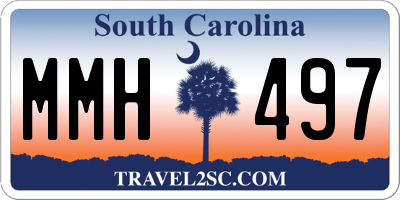 SC license plate MMH497