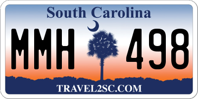 SC license plate MMH498