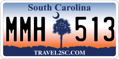 SC license plate MMH513