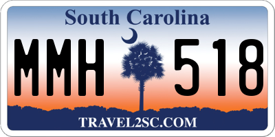 SC license plate MMH518