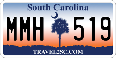 SC license plate MMH519