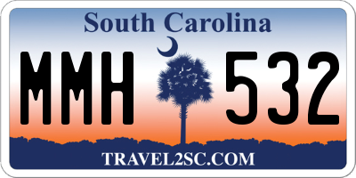 SC license plate MMH532