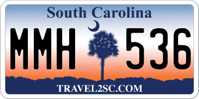 SC license plate MMH536