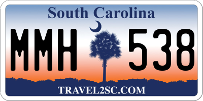 SC license plate MMH538