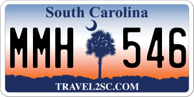 SC license plate MMH546