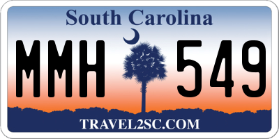 SC license plate MMH549