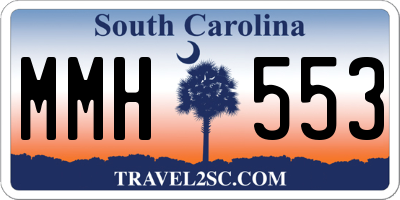 SC license plate MMH553