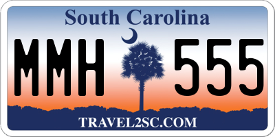 SC license plate MMH555