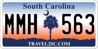 SC license plate MMH563