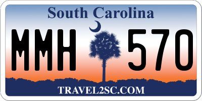 SC license plate MMH570