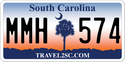 SC license plate MMH574