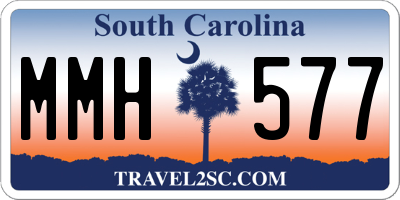 SC license plate MMH577