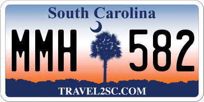 SC license plate MMH582