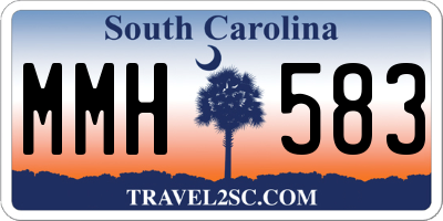 SC license plate MMH583