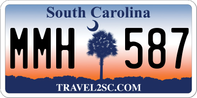 SC license plate MMH587