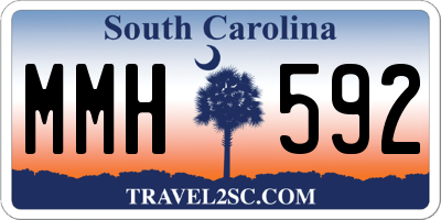 SC license plate MMH592