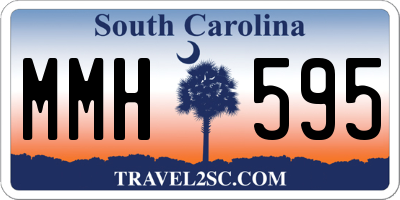SC license plate MMH595