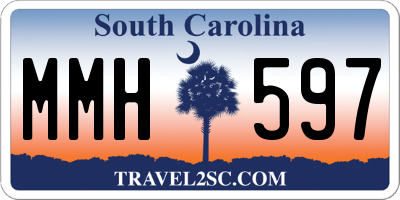 SC license plate MMH597