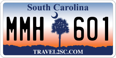 SC license plate MMH601