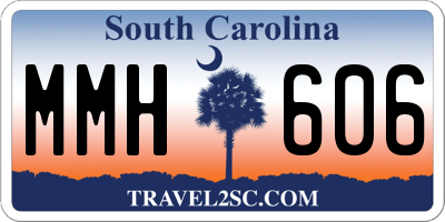 SC license plate MMH606