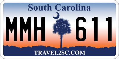 SC license plate MMH611