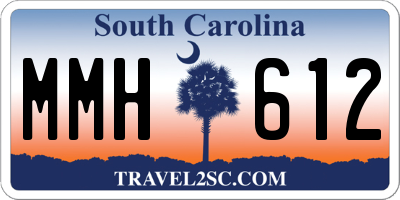 SC license plate MMH612