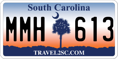 SC license plate MMH613