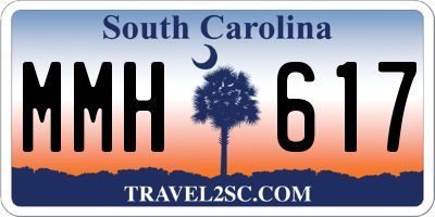 SC license plate MMH617