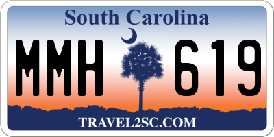 SC license plate MMH619