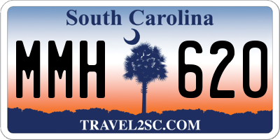 SC license plate MMH620