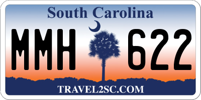 SC license plate MMH622