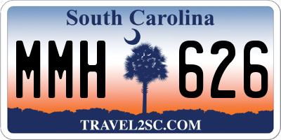 SC license plate MMH626