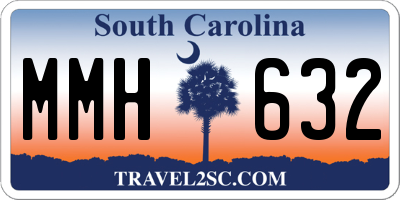 SC license plate MMH632