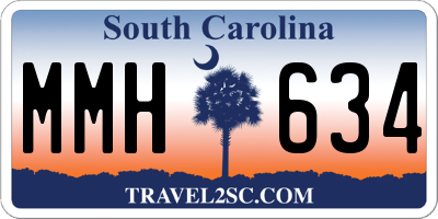 SC license plate MMH634