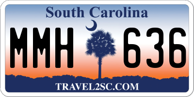 SC license plate MMH636