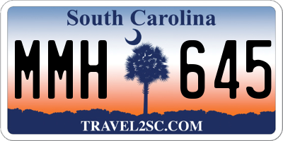 SC license plate MMH645