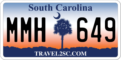 SC license plate MMH649