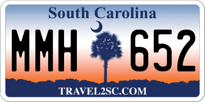 SC license plate MMH652