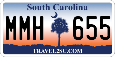 SC license plate MMH655