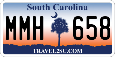 SC license plate MMH658